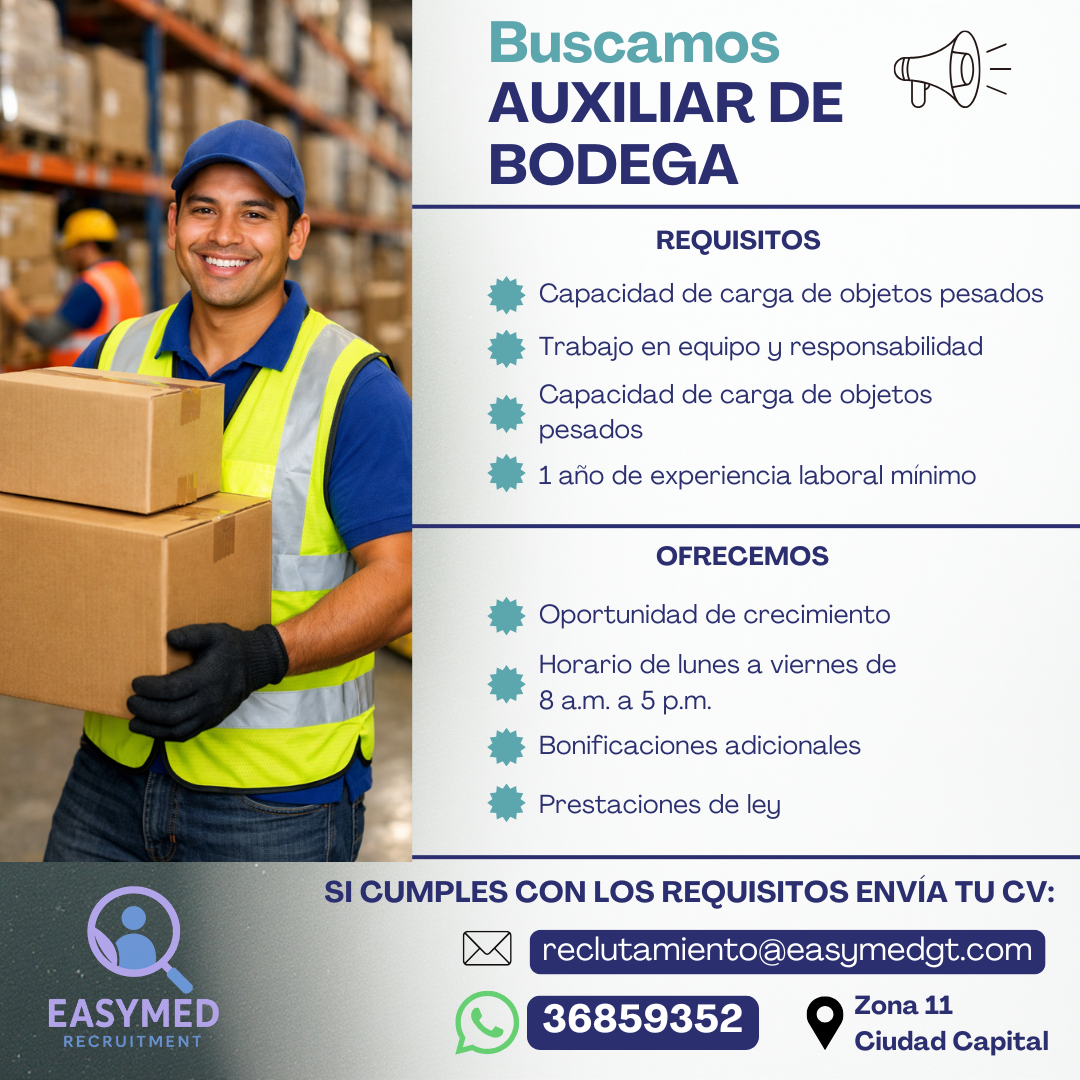 Auxiliar de Bodega